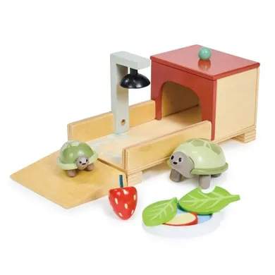 Tender Leaf Toys, żółwie drewniane z akcesoriami