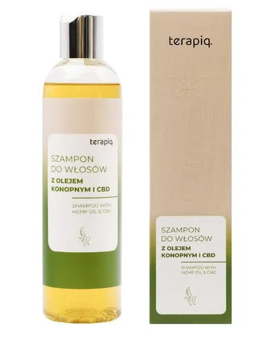 Terapiq, CBD, szampon do włosów z olejem konopnym i CBD, 300 ml