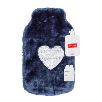 Termofon pluszowy z sercem, 1,8l, Soxo