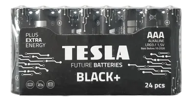 Tesla, Black+, bateria alkaliczna, LR03 F24 1.5V, 24 szt.