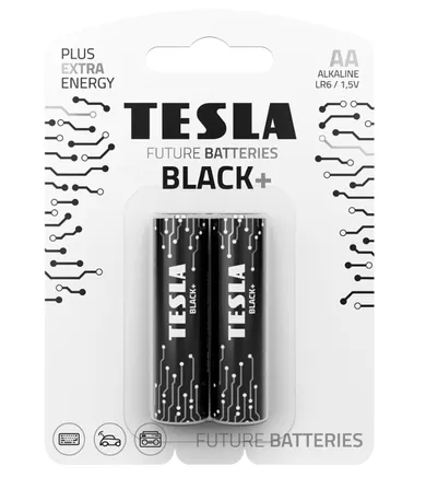 Tesla, Black+, bateria alkaliczna, LR6 B2 1.5V, 2 szt.