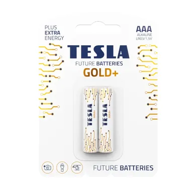 Tesla, Gold+, baterie alkaliczna, LR03, 2 szt.