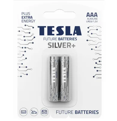 Tesla, Silver+, bateria alkaliczna, LR03 B2 1.5V, 2 szt.