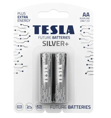 Tesla, Silver+, bateria alkaliczna, LR6 B2 1,5V, 2 szt.
