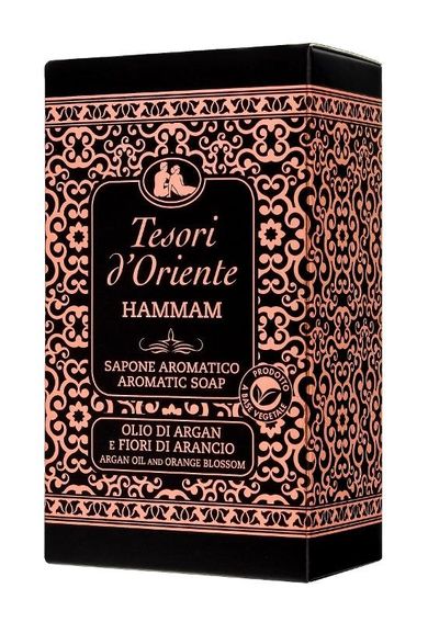 Tesori d'Oriente, Hammam, aromatyczne mydło w kostce, olej arganowy & kwiat pomarańczy, 125g
