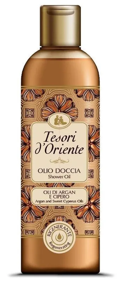 Tesori d'Oriente, olejek pod prysznic, argan i olej cyperysowy, 250 ml