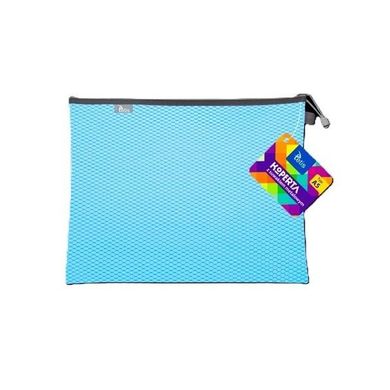 Tetis, koperta z suwakiem metalalowym, A5, niebieska, 1 szt.