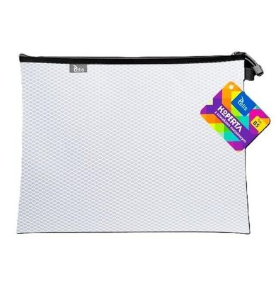 Tetis, koperta z suwakiem metalalowym, B5, biała, 1 szt.