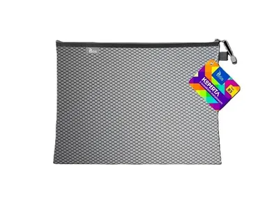 Tetis, koperta z suwakiem metalalowym, B5, czarna, 1 szt.