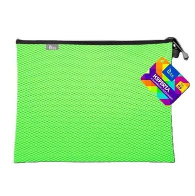 Tetis, koperta z suwakiem metalalowym, B5, zielona, 1 szt.