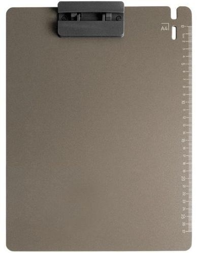 Tetis, podkładka z klipem, A4, szara, 1 szt.