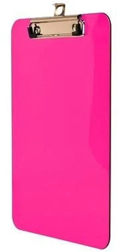 Tetis, podkładka z klipsem, A5, różowa