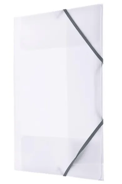 Tetis, teczka A4, gumka narożna, transparentna, 1 szt.