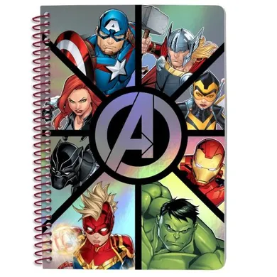 The Avengers, notatnik A5 z metalizowaną okładką