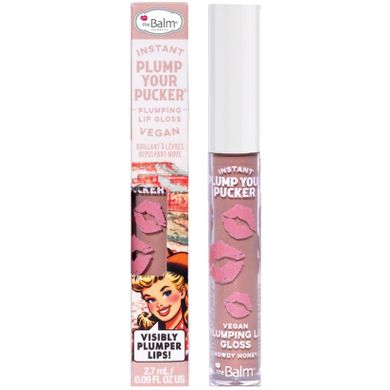 The Balm, Instant Plump Your Pucker Plumping Lip Gloss, błyszczyk powiększający usta, Howdy Honey, 2,7 ml