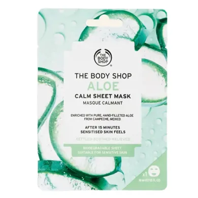 The Body Shop, Kojąca maska w płachcie Aloe, 18 ml