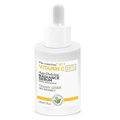 The Conscious, Vitamin C, rozświetlające serum do twarzy z organiczną cytryną, 30 ml