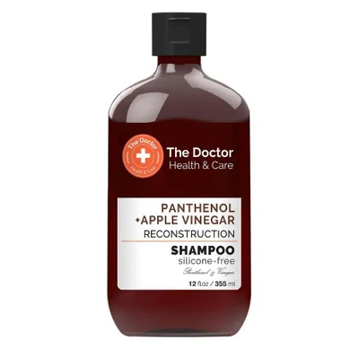 The Doctor, Health & Care, szampon do włosów, rekonstruujący, Ocet Jabłkowy + Pantenol, 355 ml