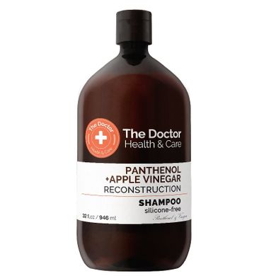 The Doctor, Health & Care, szampon do włosów, rekonstruujący, Ocet Jabłkowy + Pantenol, 946 ml
