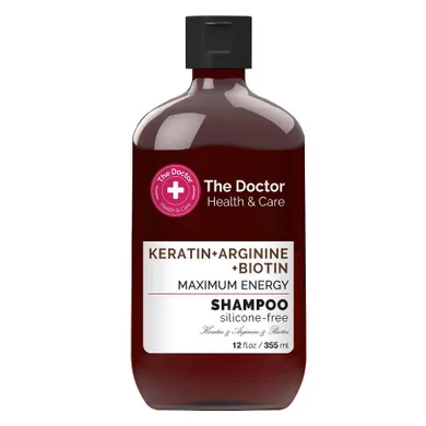 The Doctor, Health & Care, szampon do włosów, wzmacniający, Keratyna + Arginina + Biotyna, 355 ml