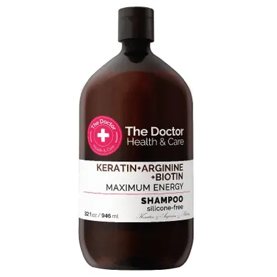 The Doctor, Health & Care, szampon do włosów, wzmacniający, Keratyna + Arginina + Biotyna, 946 ml