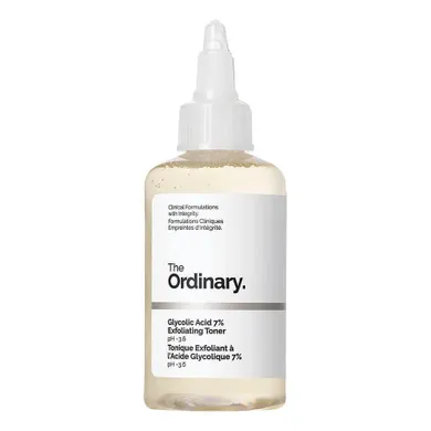 The Ordinary, Glycolic Acid 7% Exfoliating Toner, tonik złuszczający z kwasem glikolowym, 100 ml
