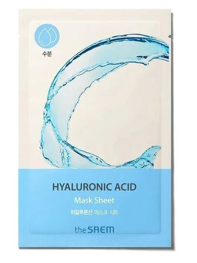 The Saem, Bio Solution, maska w płachcie nawadniająca, hyaluronic acid