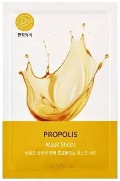 The Saem, Bio Solution, maska w płachcie nawilżająca, propolis