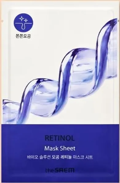 The Saem, Bio Solution, maska w płachcie nawilżająca, retinol