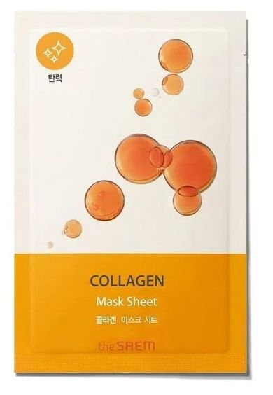 The Saem, Bio Solution, maska w płachcie ujędrniająca, collagen