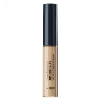 The Saem, Cover Perfection, Tip Concealer, nawilżający korektor pod oczy, SPF28/PA++, 1.25 Light Beige, 6.5g
