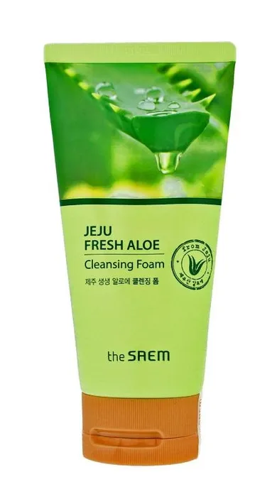 The Saem, Jeju Fresh Aloe, pianka oczyszczająca do twarzy, 150 g