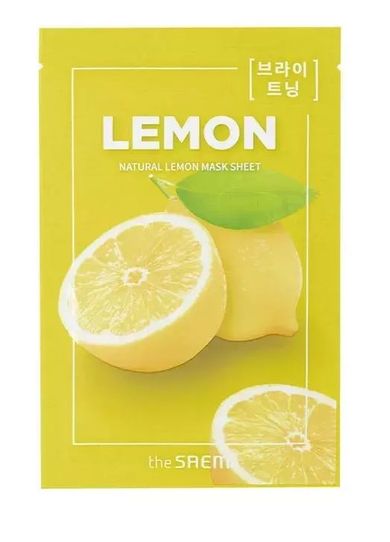 The Saem, Natural Mask Sheet, Lemon, maska na tkaninie