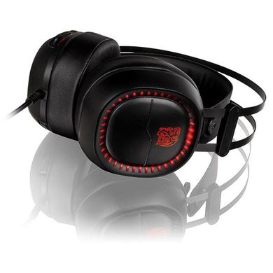 Thermaltake, słuchawki z mikrofonem, eSports, Shock Pro RGB HT-HSE-ANECBK-23, czarne