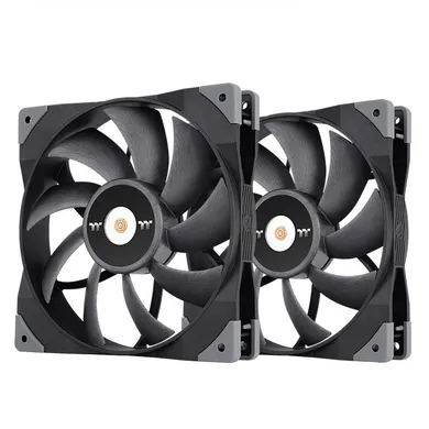 Thermaltake, wentylator chłodnicy, Toughfan 14, black, 2 szt.