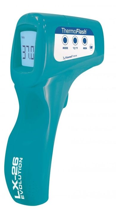 ThermoFlash, Evolution LX-26, termometr bezdotykowy, pop blue