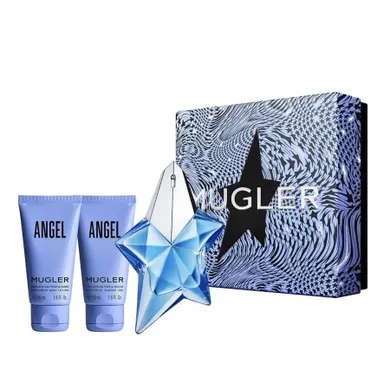 Thierry Mugler, Angel, zestaw, woda perfumowana, spray, 25 ml + żel pod prysznic, 50 ml + balsam do ciała, 50 ml