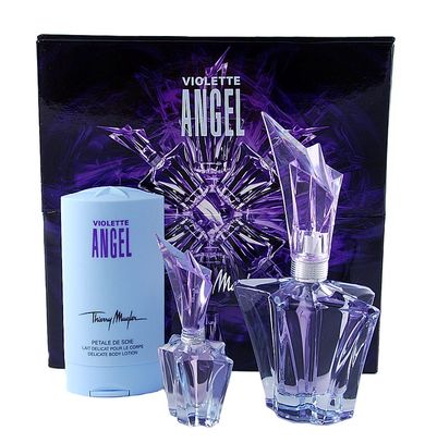 Thierry Mugler, Violette Angel, zestaw woda perfumowana + balsam do ciała, 60 ml