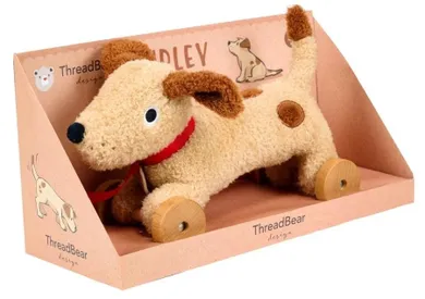 Threadbear Design, Piesek Dudley, maskotka na kółkach, do ciągnięcia