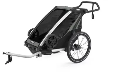 Thule, Chariot Lite 1, przyczepka rowerowa dla dziecka, Agave-Black