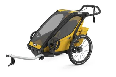Thule, Chariot Sport 1, przyczepka rowerowa dla dziecka, Spectra Yellow on Black