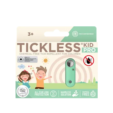 Tickless, Kid PRO, ultradźwiękowa ochrona przed kleszczami, Mentha Green