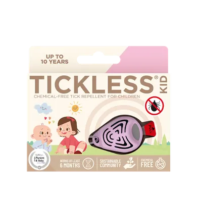 Tickless, Kid, ultradźwiękowa ochrona przed kleszczami, Pink