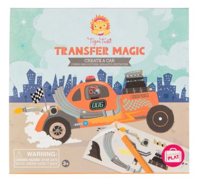 Tiger Tribe. Zdrapywanki Transfer Magic. Stwórz samochód