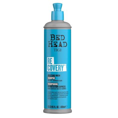 Tigi, Bed Head Recovery Moisture Rush Shampoo, nawilżający szampon do włosów suchych i zniszczonych, 400 ml