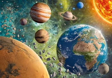 Timaro, Planet Earth in Galaxy, puzzle, 2000 elementów