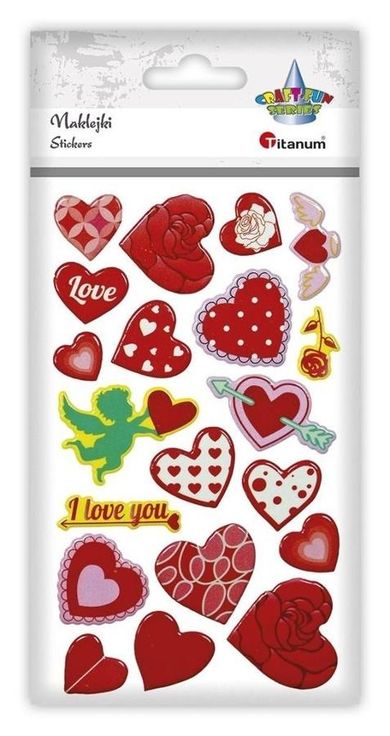 Titanum, Craft-fun Series, naklejki, serca