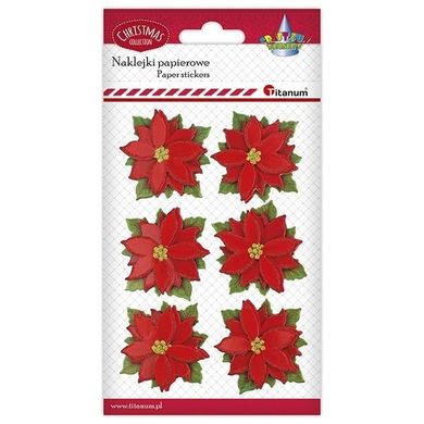 Titanum, dekoracje samoprzylepne, papierowe 3D, 44m, 6 szt.