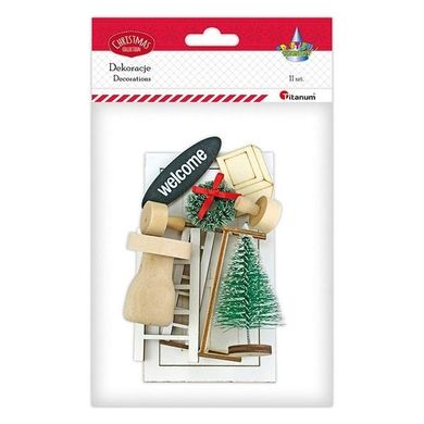 Titanum, drewniana dekoracja, wejście dla Elfów, 11 elementów