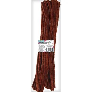 Titanum, druciki dekoracyjne, 0,6-30 cm, brązowe, 50 szt.